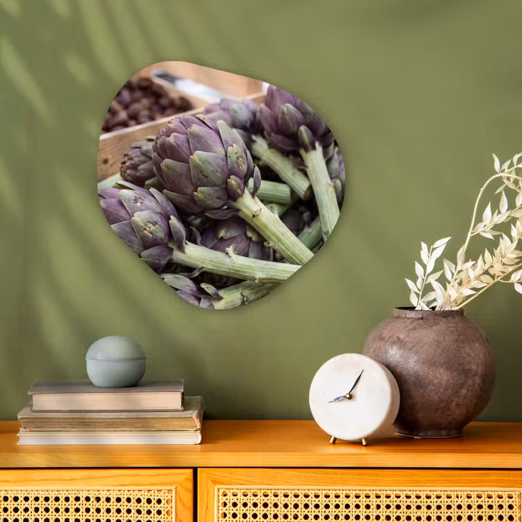 Organic - Forex - Vegetables - Market - Fresh - Groenten - Markt - Vers Wandcirkel Organisch Forex 3mm klein