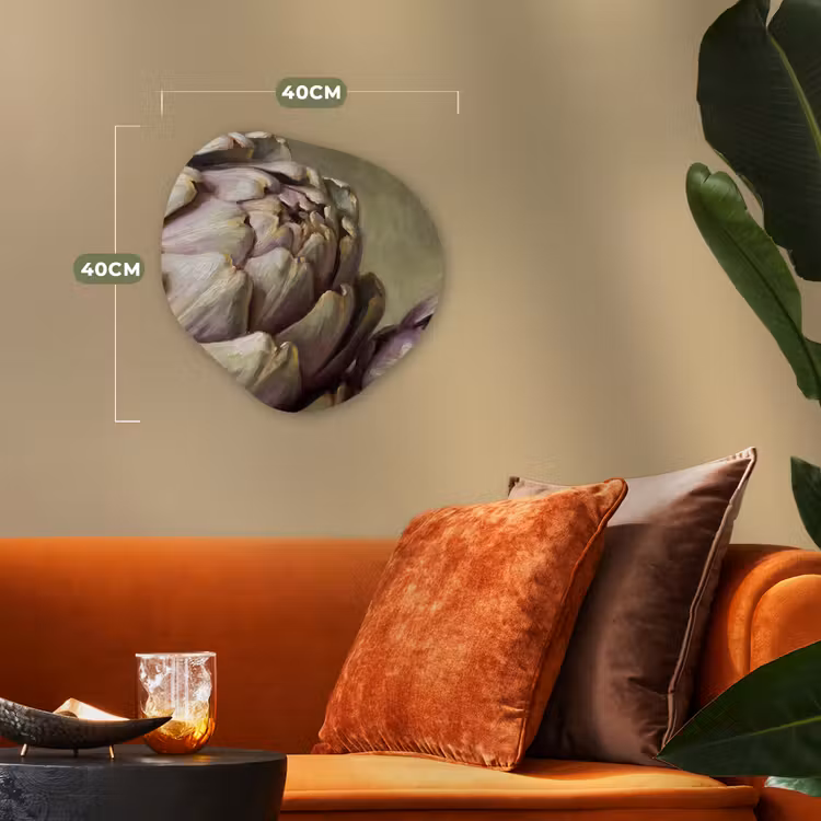 Organic - Forex - Vegetables - Still Life - Painting - Groente - Stilleven - Schilderij Wandcirkel Organisch Forex 3mm klein