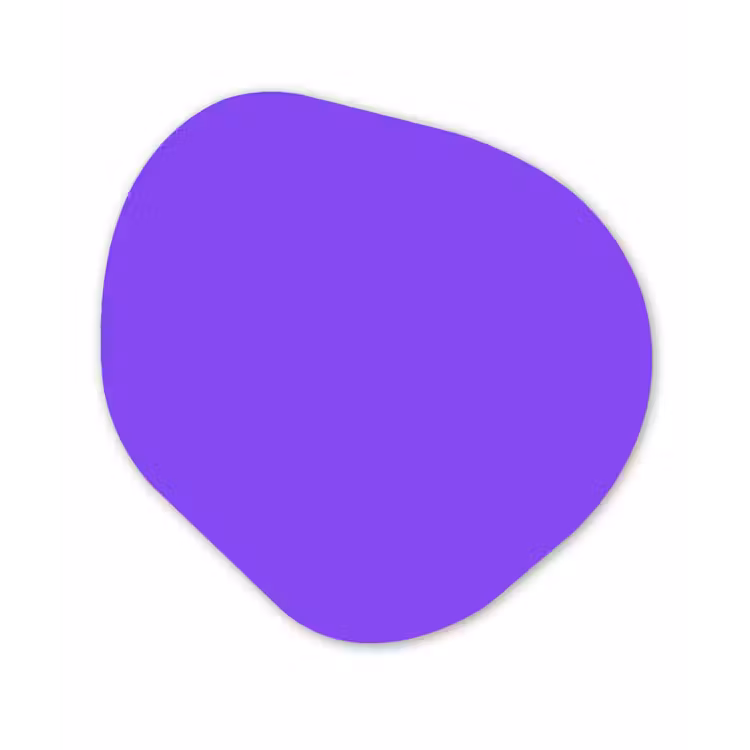 Vivid - Violet - Paars Wandcirkel Organisch Forex 3mm klein 629 -3d