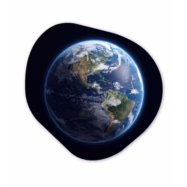 Organic - Glass - Earth - Space - Cosmos - Aarde - Ruimte - Kosmos Wandcirkel Organisch Plexiglas middel