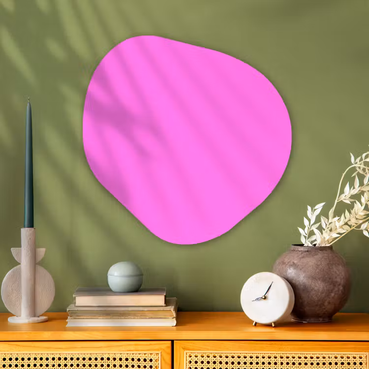 Bright - Orchid - Roze Wandcirkel Organisch Aluminium middel 851 -sfeer2