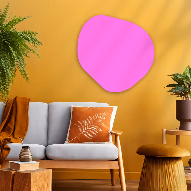 Bright - Orchid - Roze Wandcirkel Organisch Aluminium middel 851 -sfeer4