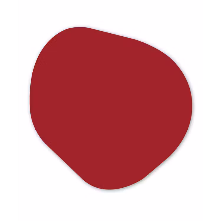 Burgundy - Wine - Rood Wandcirkel Organisch Aluminium middel 851 -3d