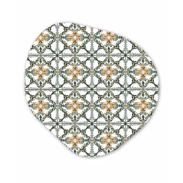 Floraal - Verweerd - Keurrijk Wandcirkel Organisch Aluminium middel 851 -3d