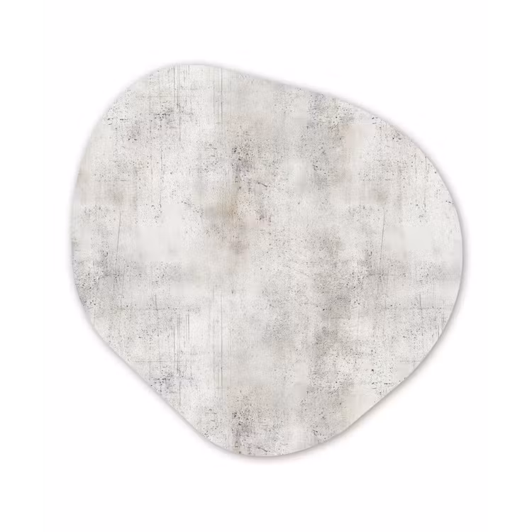 Grijs - Beton - Verweerd Wandcirkel Organisch Aluminium middel 851 -3d