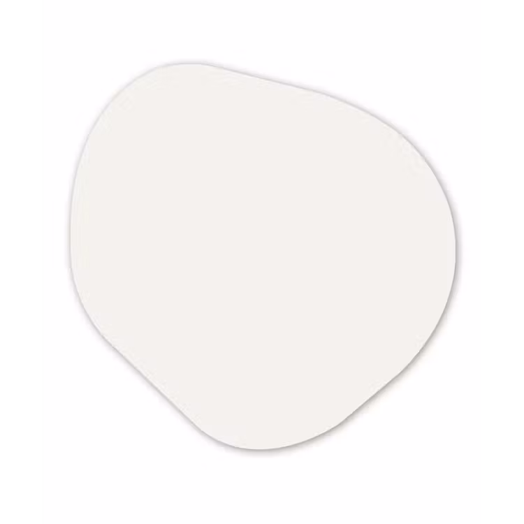 Pure - Alabaster - Wit Wandcirkel Organisch Aluminium middel 851 -3d