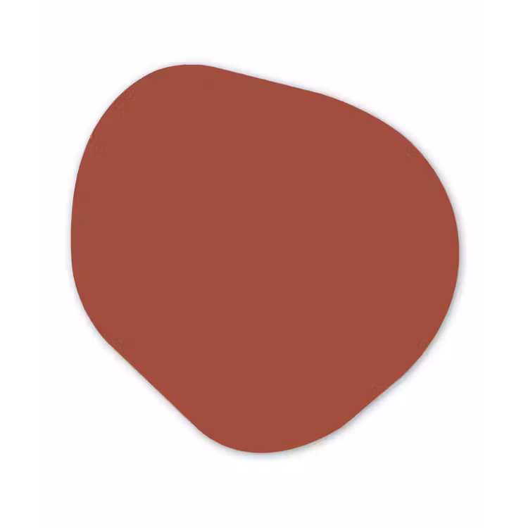 Rustic - Terracotta - Oranje Wandcirkel Organisch Aluminium middel 851 -3d