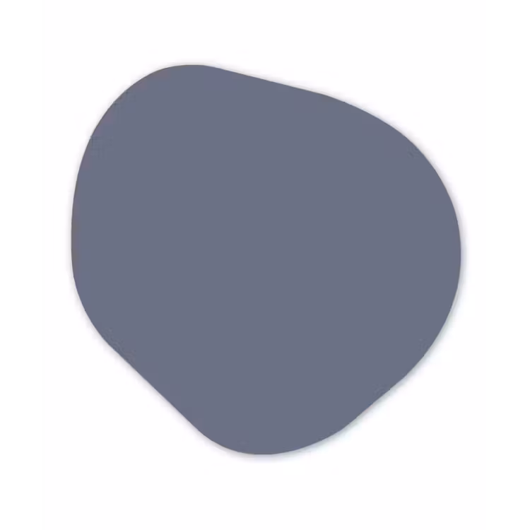 Slate - Whisper - Blauw Wandcirkel Organisch Aluminium middel 851 -3d