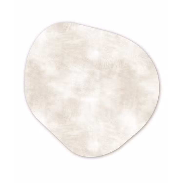 Subtiel - Structuur - Beige Wandcirkel Organisch Aluminium middel 851 -3d