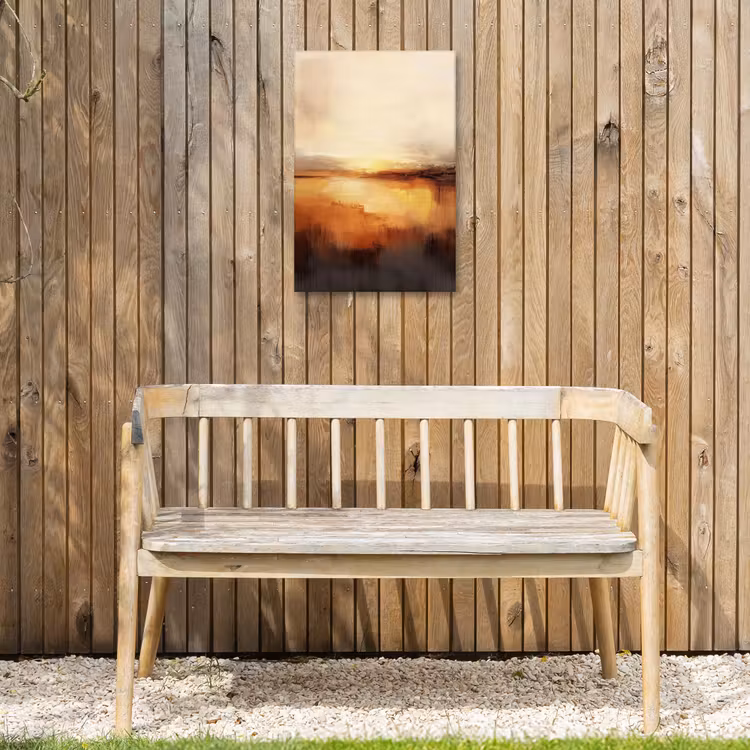 Abstract - Bruin - Modern - Herfst kleuren Tuinposter op houten frame 2 cm dik klein -sfeer4