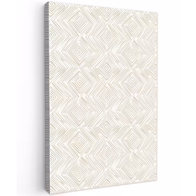 Abstract - Ruiten - Beige Tuinposter op houten frame 2 cm dik klein 841 -3d