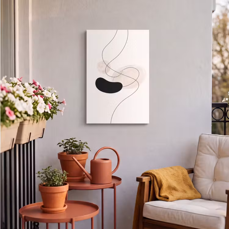 Outdoor Canvas Print - Abstract - Forms - Art - Abstract - Vormen - Kunst Tuinposter op houten frame 2 cm dik klein