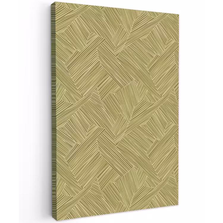 Abstract - Modern - Groen Tuinposter op houten frame 2 cm dik klein 841 -3d