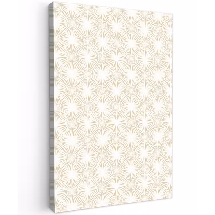 Abstract - Motief - Beige Tuinposter op houten frame 2 cm dik klein 841 -3d
