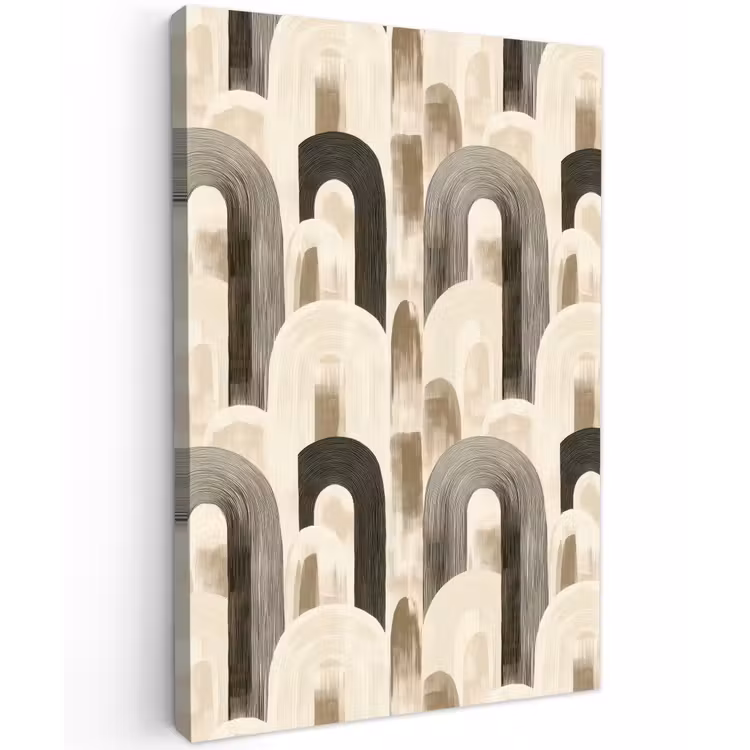 Abstract - Patroon - Bogen Tuinposter op houten frame 2 cm dik klein 841 -3d