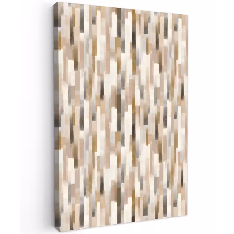 Abstract - Patroon - Kwaststreken Tuinposter op houten frame 2 cm dik klein 841 -3d