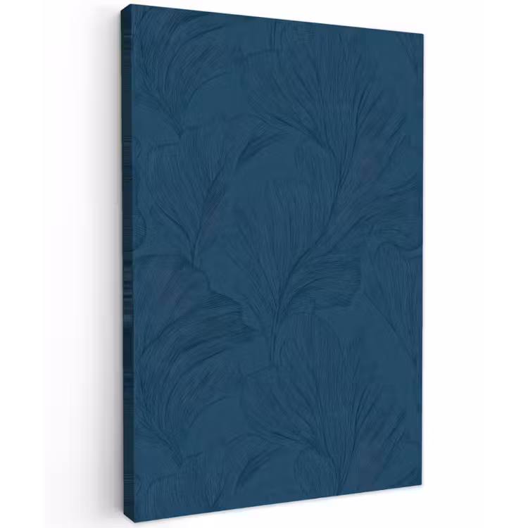 Abstract - Patroon - Donkerblauw - Elegant Tuinposter op houten frame 2 cm dik klein 841 -3d
