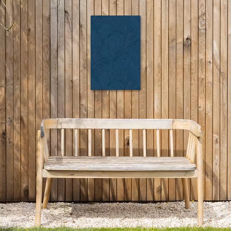 Abstract - Patroon - Donkerblauw - Elegant Tuinposter op houten frame 2 cm dik klein 841 -sfeer4