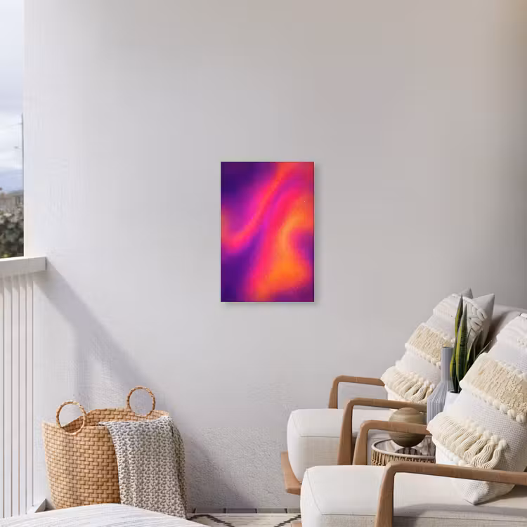 Abstract - Patroon - Kleurverloop Tuinposter op houten frame 2 cm dik klein -sfeer1