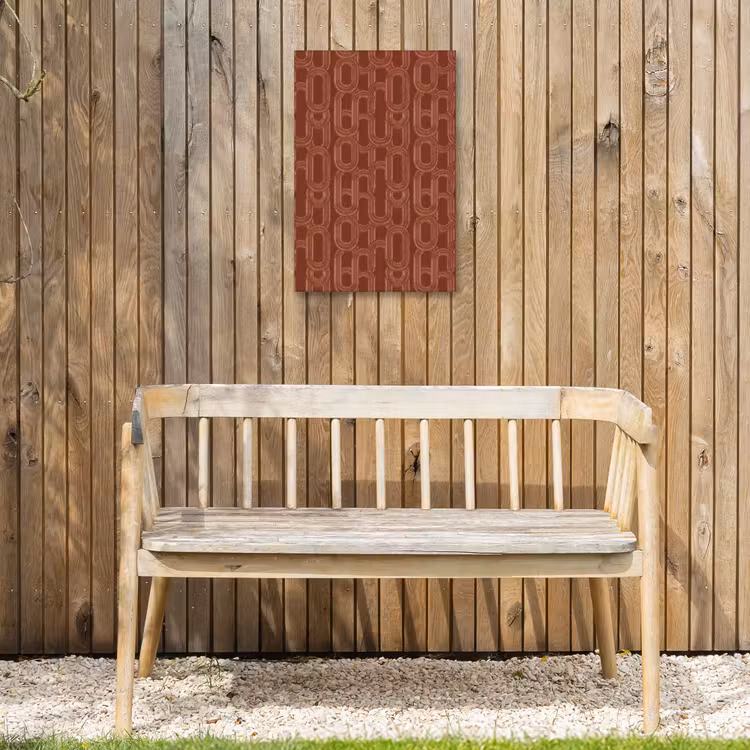 Abstract - Textuur - Bruin Tuinposter op houten frame 2 cm dik klein 841 -sfeer4