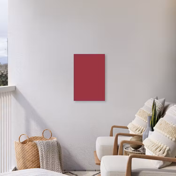 Antique - Ruby - Rood Tuinposter op houten frame 2 cm dik klein 841 -sfeer1