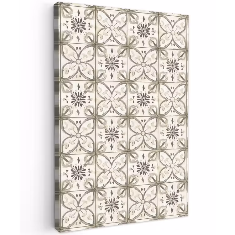 Antiek - Tegel - Beige Tuinposter op houten frame 2 cm dik klein 841 -3d