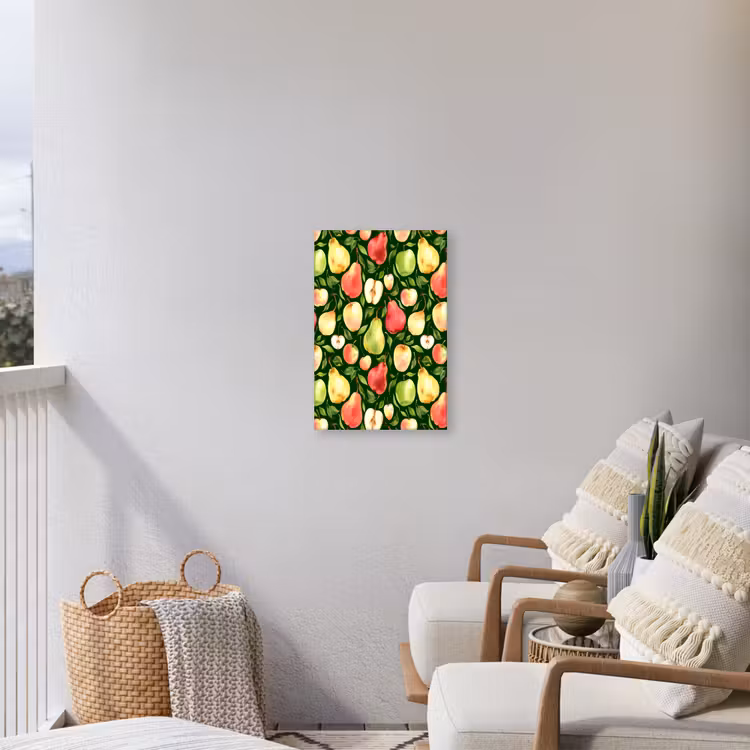 Appels - Peren - Fruit - Groen Tuinposter op houten frame 2 cm dik klein 841 -sfeer1