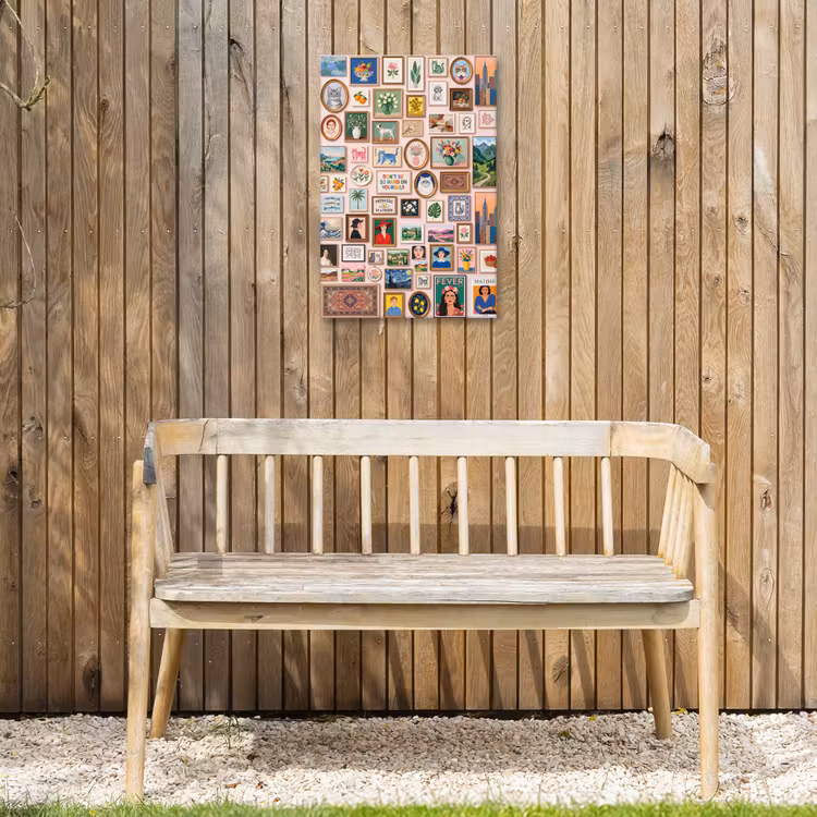 Kunst - Collectie - Decoratie - Modern - Kleurrijk Tuinposter op houten frame 2 cm dik klein -sfeer4