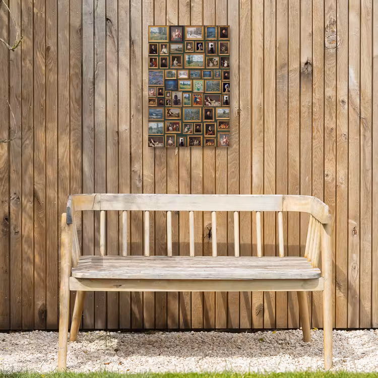 Kunst - Schilderijen - Collectie - Klassiek - Groen Tuinposter op houten frame 2 cm dik klein -sfeer4