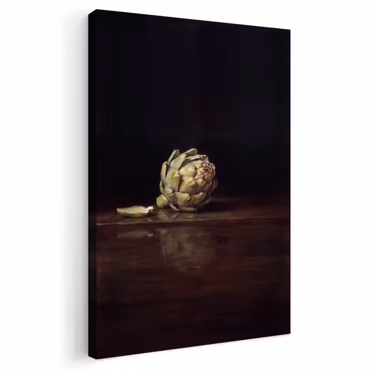 Outdoor Canvas Print - Artichoke - Food - Classic - Artichok - Eten - Klassiek Tuinposter op houten frame 2 cm dik klein