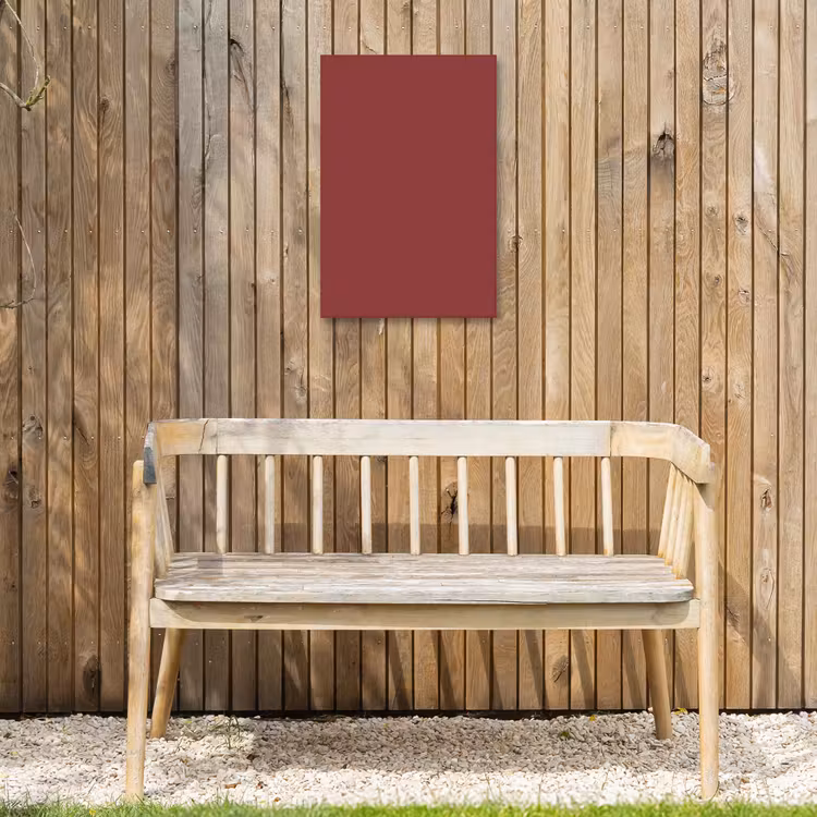 Barn - Antique - Rood Tuinposter op houten frame 2 cm dik klein 841 -sfeer4