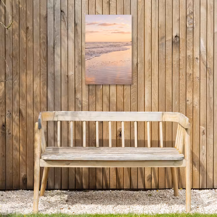 Strand - Branding - Wolken Tuinposter op houten frame 2 cm dik klein -sfeer4