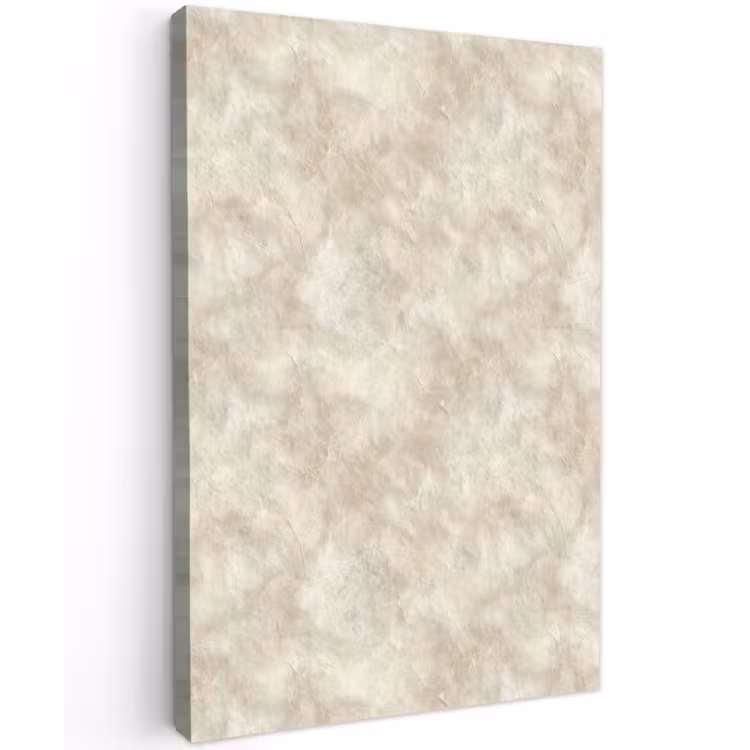 Beige - Reliëfstructuur - Natuursteen Tuinposter op houten frame 2 cm dik klein 841 -3d