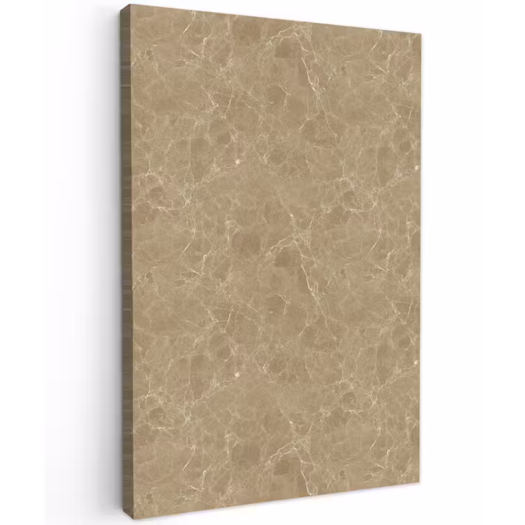 Beige - Marmer - Witte aders Tuinposter op houten frame 2 cm dik klein 841 -3d