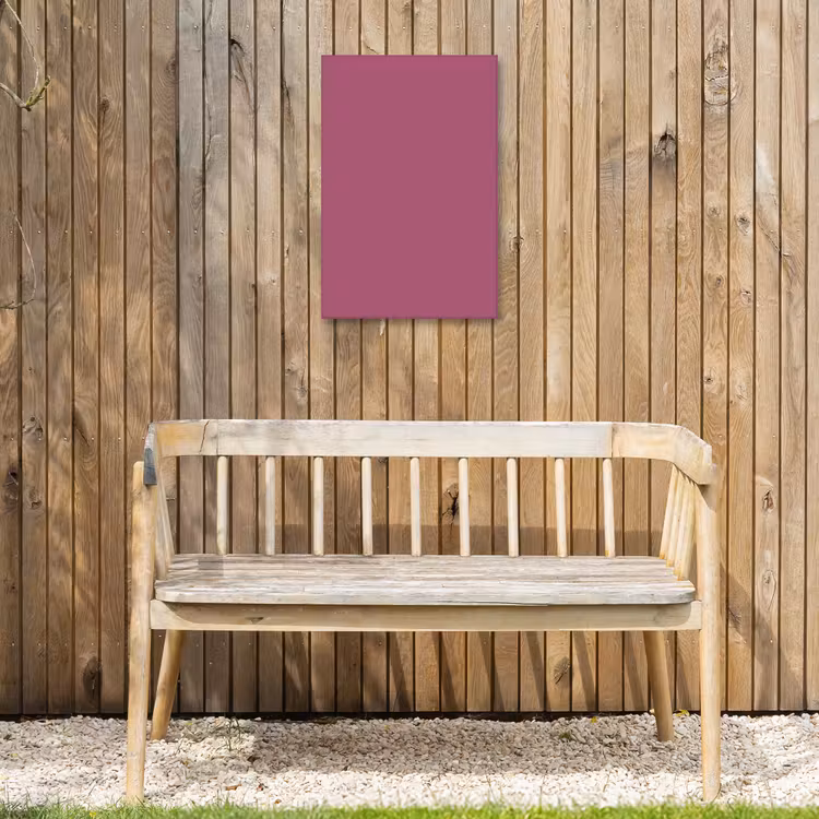 Berry - Roze -Pink Tuinposter op houten frame 2 cm dik klein 841 -sfeer4