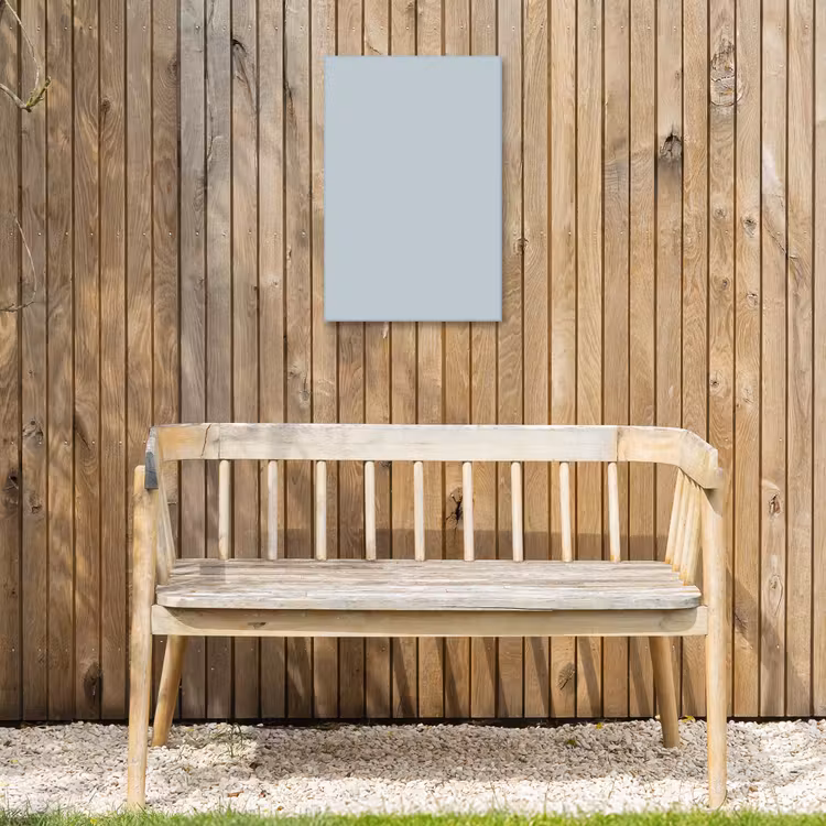Blue - Bay - Blauw Tuinposter op houten frame 2 cm dik klein 841 -sfeer4
