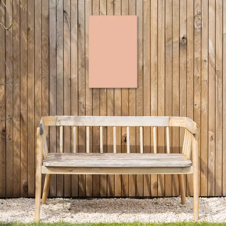 Blush - Terracotta - Nude Tuinposter op houten frame 2 cm dik klein 841 -sfeer4
