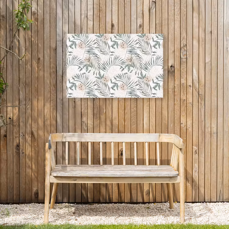 Bohemian - Bloemen - Bladeren - Jungle - Tropical Tuinposter op houten frame 2 cm dik middel -sfeer4