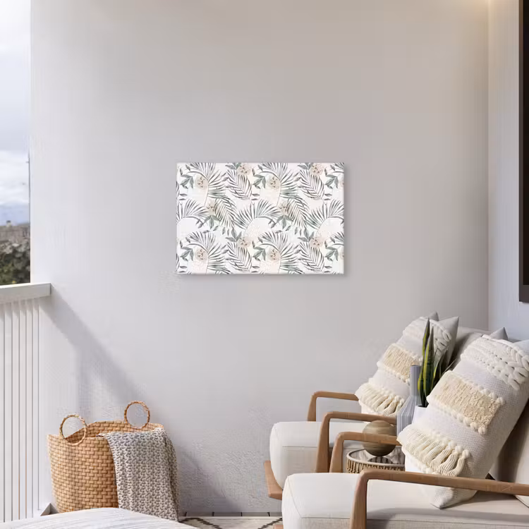 Bohemian - Bloemen - Bladeren - Jungle - Tropical Tuinposter op houten frame 2 cm dik middel -sfeer1