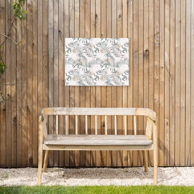 Boho - Jungle - Bloemen - Bladeren Tuinposter op houten frame 2 cm dik klein -sfeer4