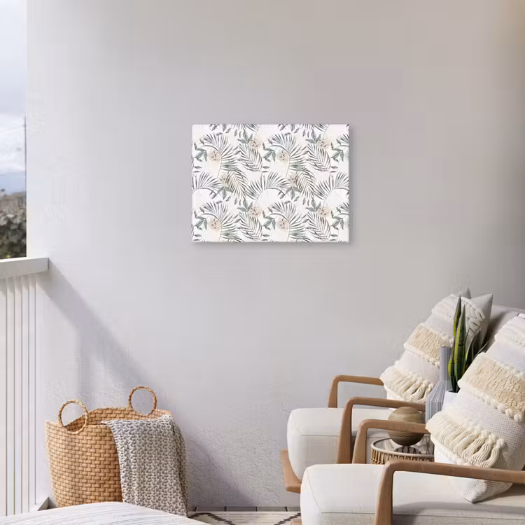 Boho - Jungle - Bloemen - Bladeren Tuinposter op houten frame 2 cm dik klein -sfeer1