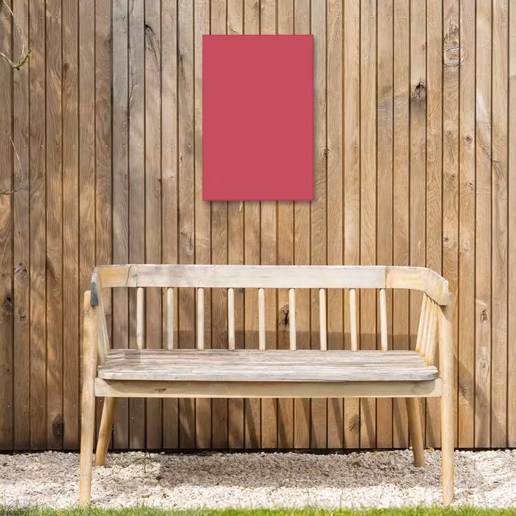 Bold - Berry - Rood Tuinposter op houten frame 2 cm dik klein 841 -sfeer4