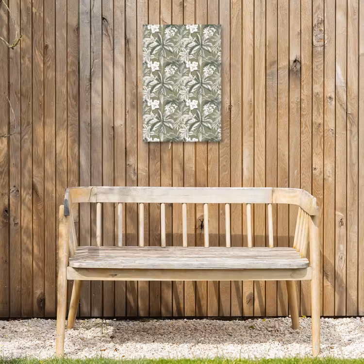 Botanisch - Bloemen - Groen Tuinposter op houten frame 2 cm dik klein 841 -sfeer4