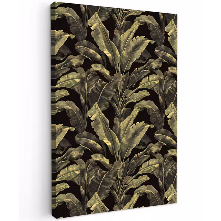 Botanisch - Bladeren - Groen Tuinposter op houten frame 2 cm dik klein 841 -3d