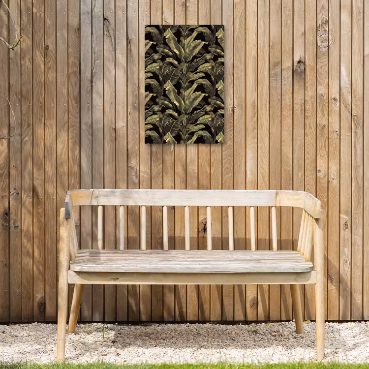 Botanisch - Bladeren - Groen Tuinposter op houten frame 2 cm dik klein 841 -sfeer4
