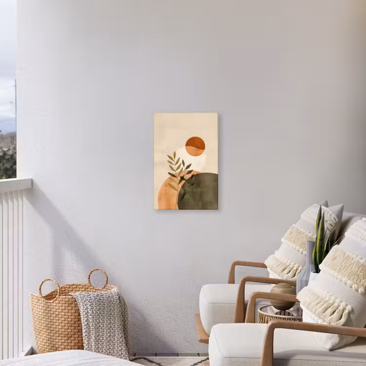 Takken - Vormen - Abstract Tuinposter op houten frame 2 cm dik klein -sfeer1