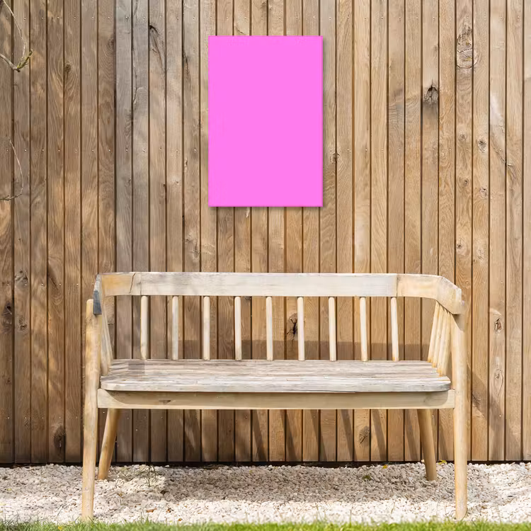 Bright - Orchid - Roze Tuinposter op houten frame 2 cm dik klein 841 -sfeer4
