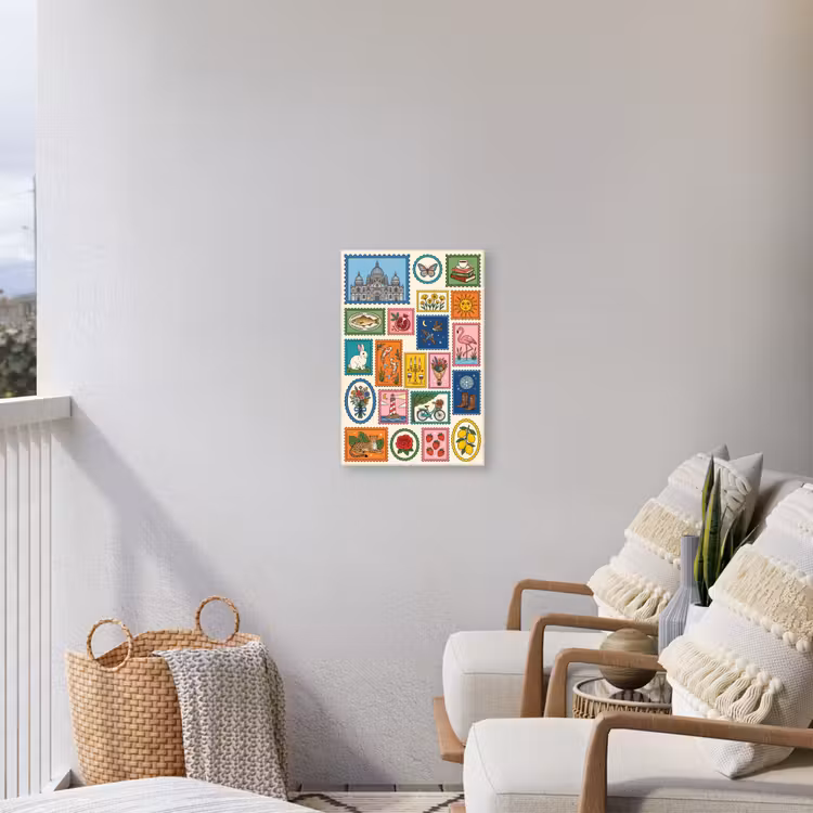 Gebouw - Koepel - Architectuur - Klassiek - Grijs Tuinposter op houten frame 2 cm dik klein -sfeer1