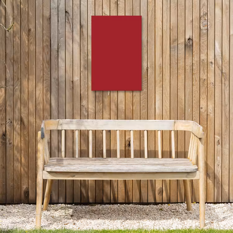 Burgundy - Wine - Rood Tuinposter op houten frame 2 cm dik klein 841 -sfeer4
