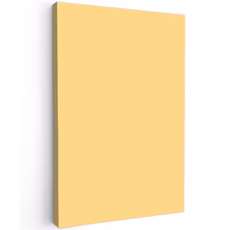 Butter - Geel - Yellow Tuinposter op houten frame 2 cm dik klein 841 -3d